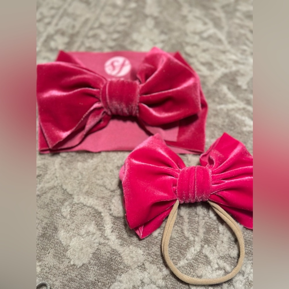 Baby/toddler bow and head wrap